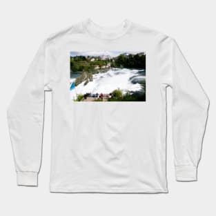 Waterfall of the Rhine River Long Sleeve T-Shirt